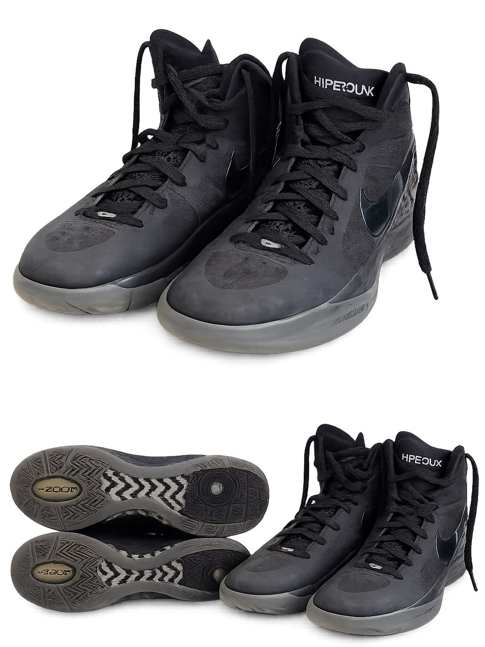 Nike Zoom Hyperdunk 2011 Triple Black Basketball Shoes Men’s 8.5 454138-001